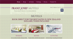 Desktop Screenshot of franzjosefmotels.co.nz
